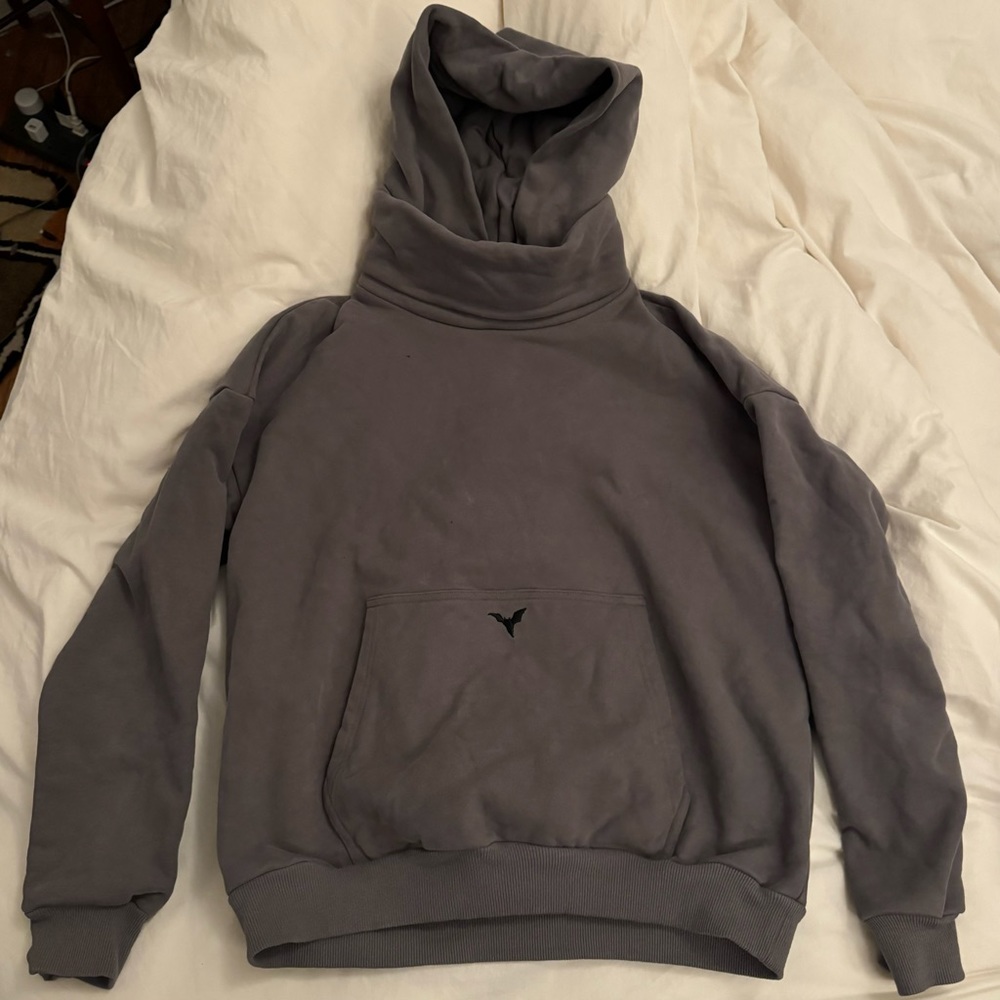 ditch la masked hoodie blanks in cement gray in size m